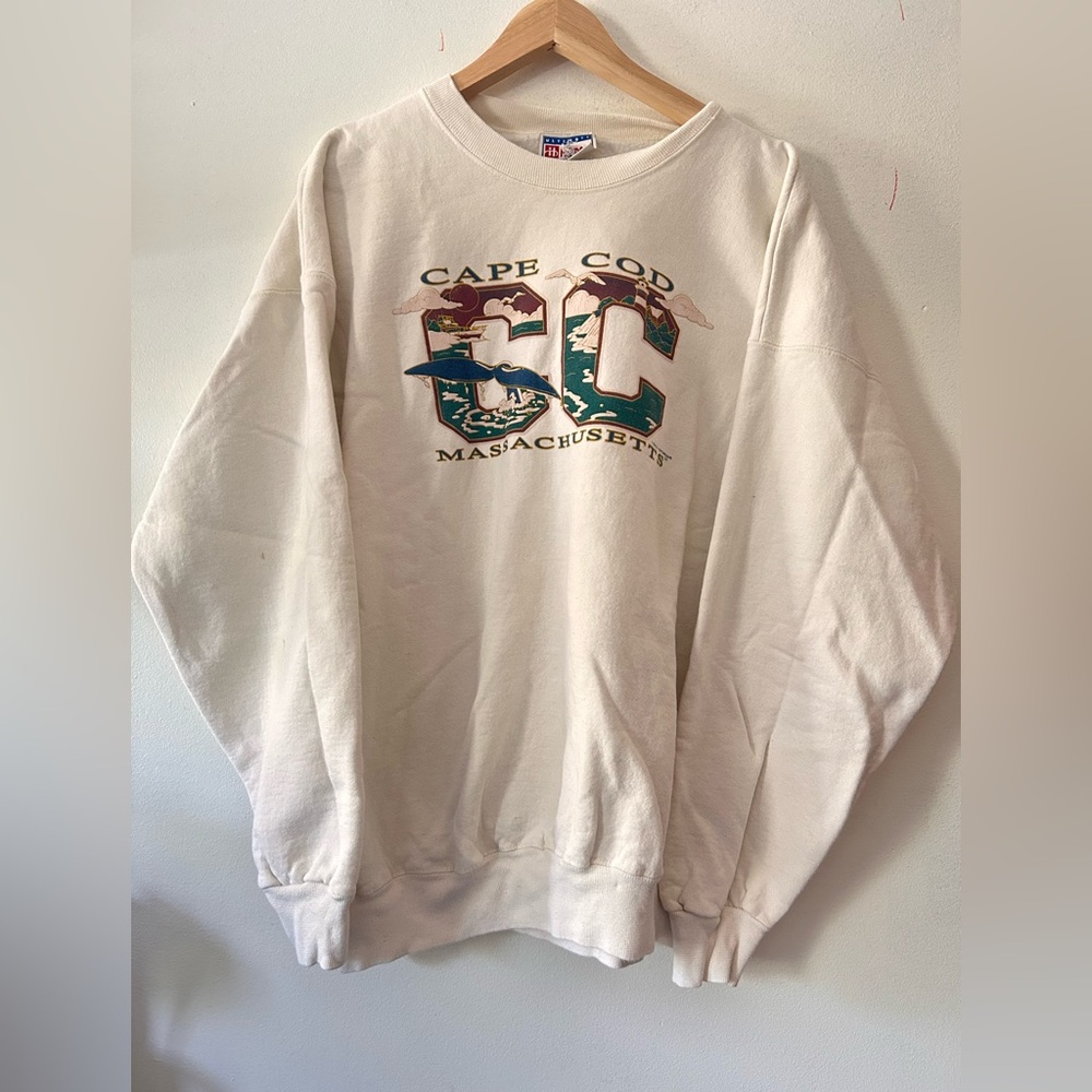 Vintage cape cod oversized crewneck sweater